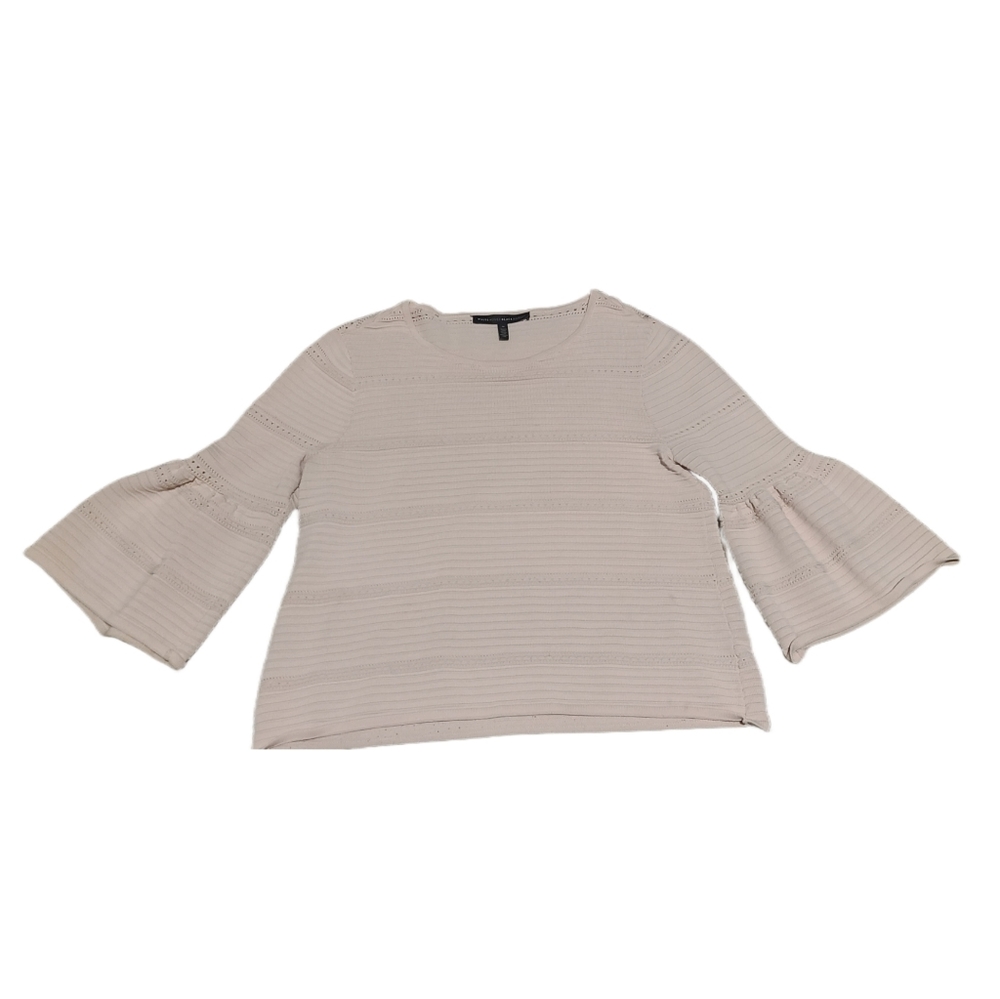 White House Black Market Bell Sleeve Knit Top EUC